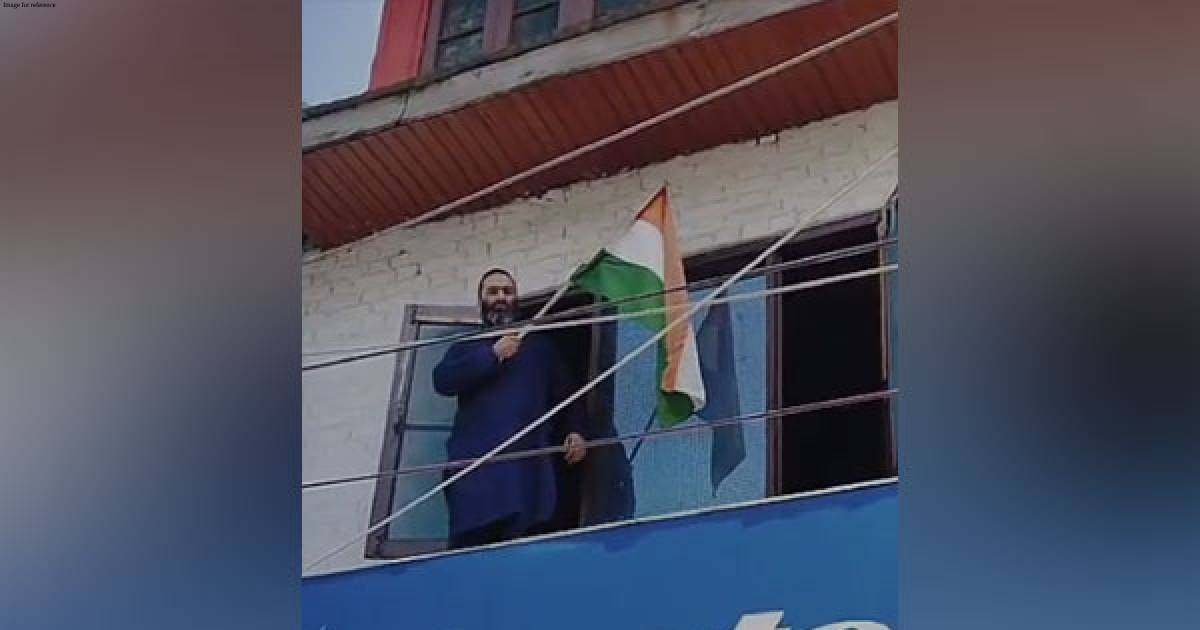'Sare Jahan Se Achha...': Terrorist Javed Mattoo's brother waves Tricolour from residence in J-K's Sopore